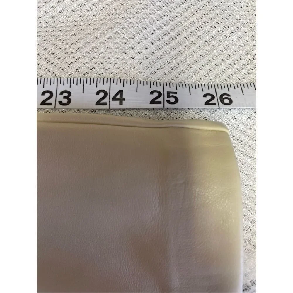 Maison D’Amélie NWT Ivory Faux Leather Pants Size 10